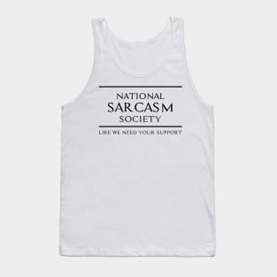 National Sarcasm Society - Club of Dead Sarcasts Tank Top